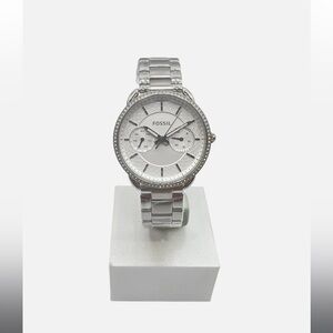 Fossil Tailor Silver Dial Stainless Steel Ladies Watch – ES4262